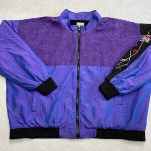 Vintage Universal Studios City Walk Windbreaker Jacket Men's XL Purple Coat